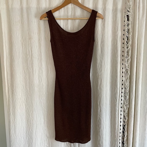 Mary Jane Marcasiano Sparkly Vintage Bodycon Dress - Picture 2 of 4